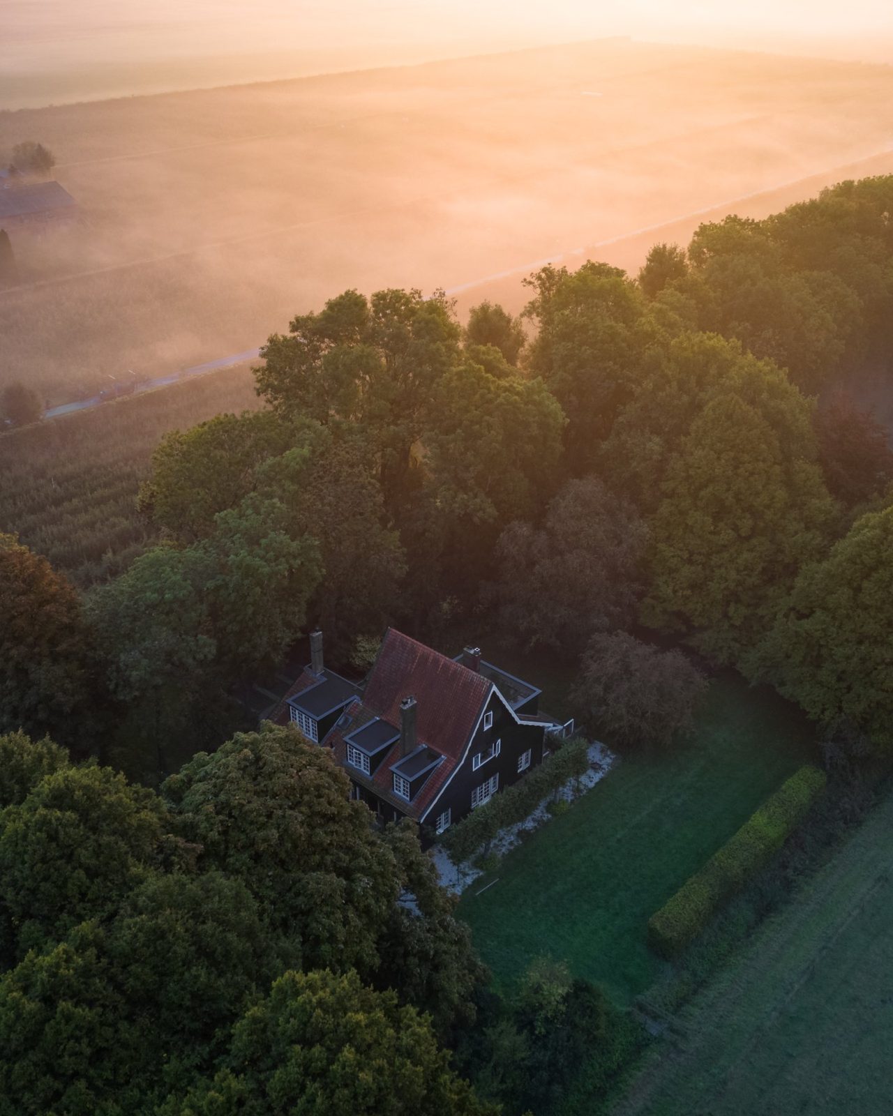 Landgoed de Olmenhorst vanuit de lucht